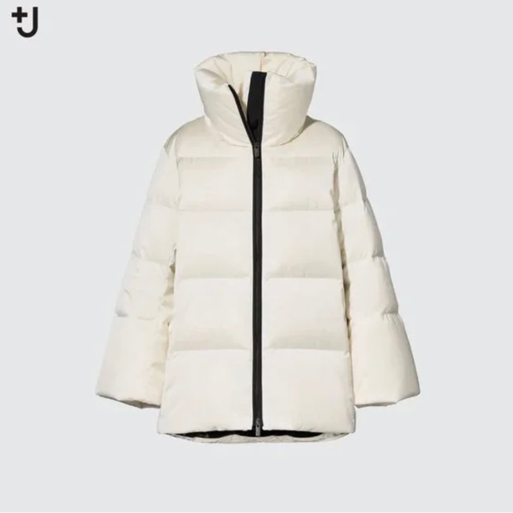 Uniqlo +J white down coat